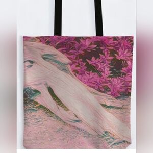 Original Art Design/Pink and Black Tote Bag